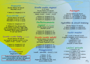 Brochure delle attività della stagione 25-26